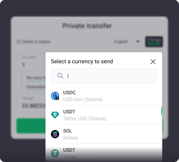Example screen